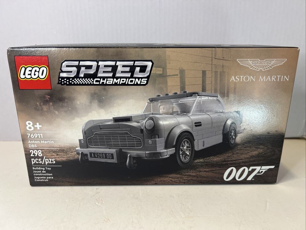 LEGO SPEED CHAMPIONS: 007 Aston Martin DB5 (76911) 298 Pcs Free shipping - NIB!